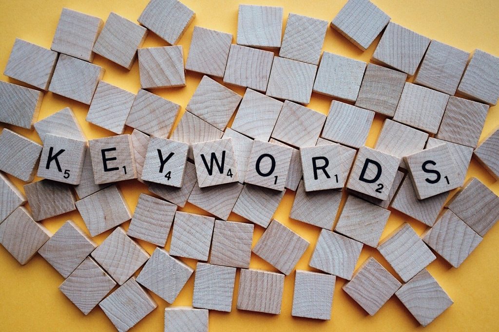 Keyword Schriftzug SEO freundliche Texte